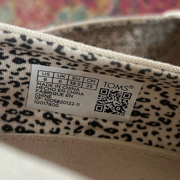 Toms | Women’s Cream Canvas Michelle Open Toe Wedge Espadrilles, like new!  Sz 8 - Picture 3 of 15